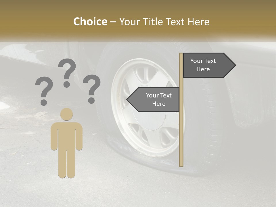 A Silver Car Is Parked On The Street PowerPoint Template