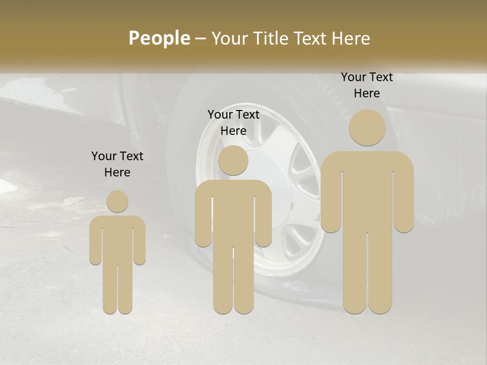 A Silver Car Is Parked On The Street PowerPoint Template