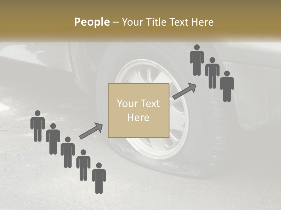 A Silver Car Is Parked On The Street PowerPoint Template