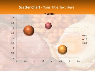 A Plate Of Food With Eggs, Beans And Sausage PowerPoint Template