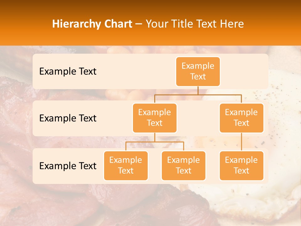 A Plate Of Food With Eggs, Beans And Sausage PowerPoint Template
