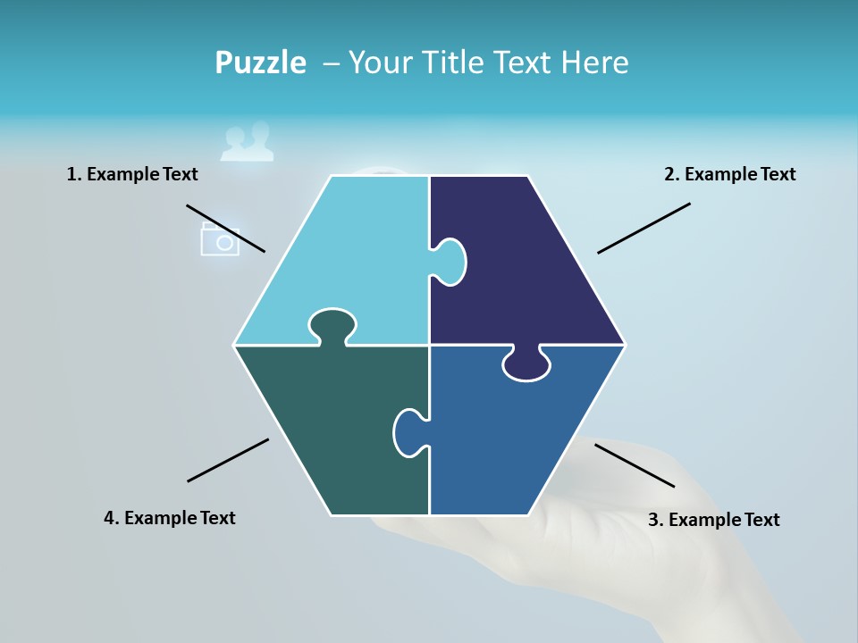 A Person Holding A Cell Phone With Icons Coming Out Of It PowerPoint Template