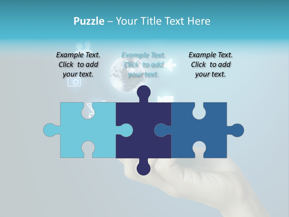 A Person Holding A Cell Phone With Icons Coming Out Of It PowerPoint Template
