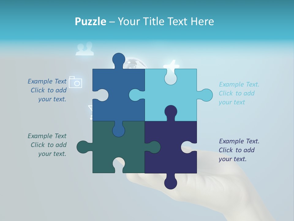 A Person Holding A Cell Phone With Icons Coming Out Of It PowerPoint Template