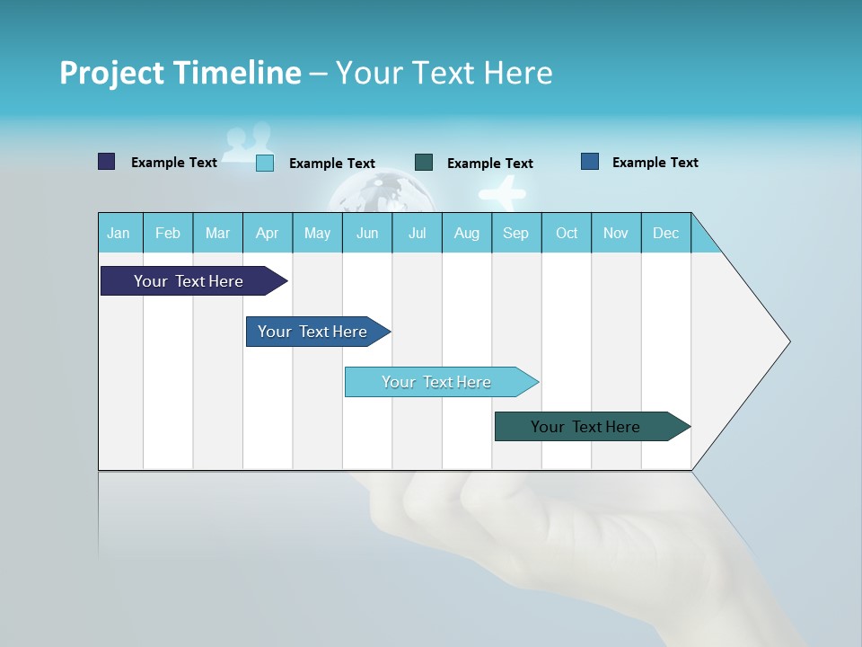 A Person Holding A Cell Phone With Icons Coming Out Of It PowerPoint Template
