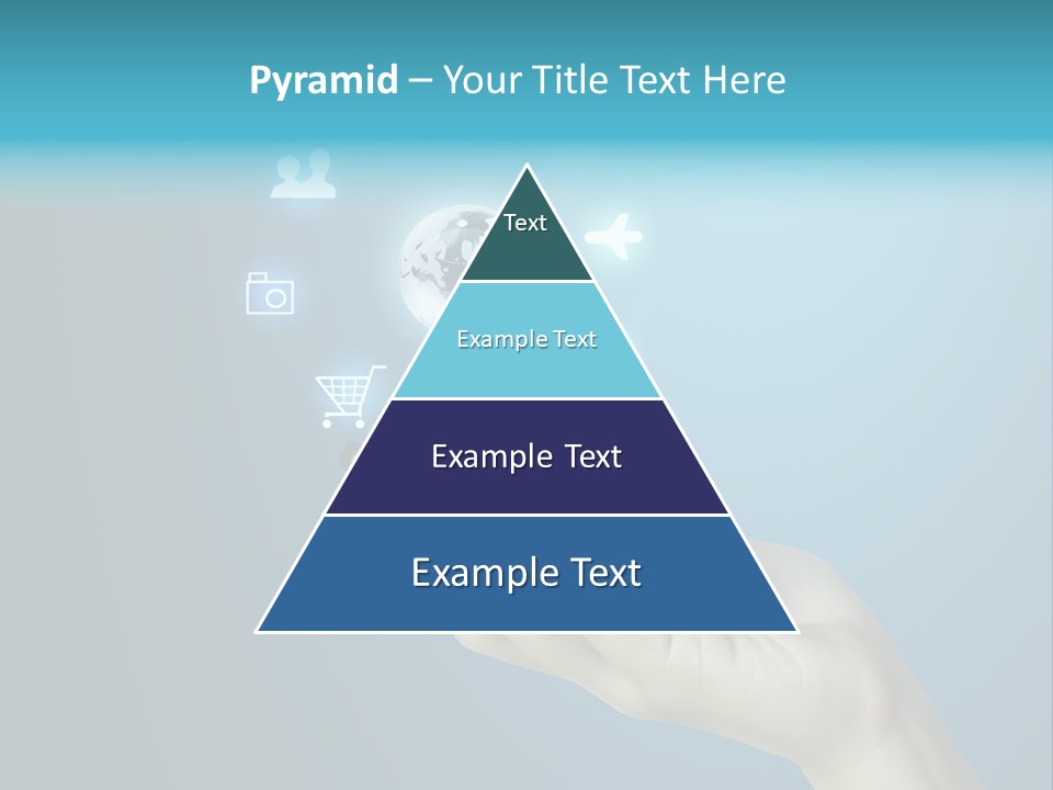 A Person Holding A Cell Phone With Icons Coming Out Of It PowerPoint Template