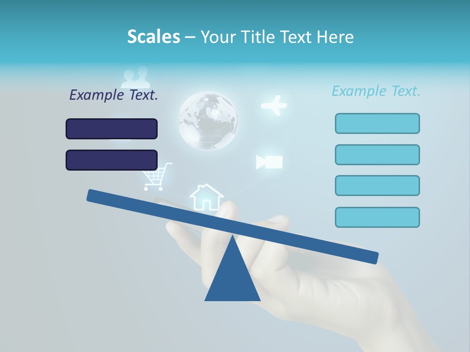 A Person Holding A Cell Phone With Icons Coming Out Of It PowerPoint Template