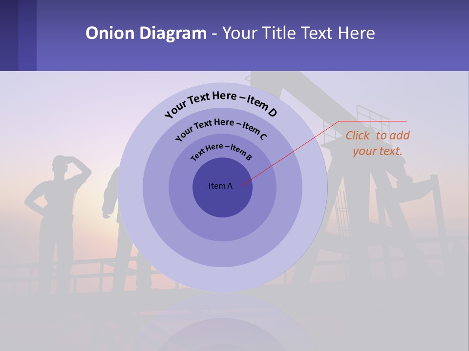 A Couple Of People Standing Next To An Oil Pump PowerPoint Template