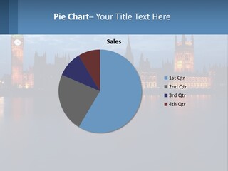 The Big Ben Clock Tower Towering Over The City Of London PowerPoint Template