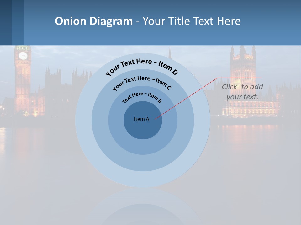 The Big Ben Clock Tower Towering Over The City Of London PowerPoint Template