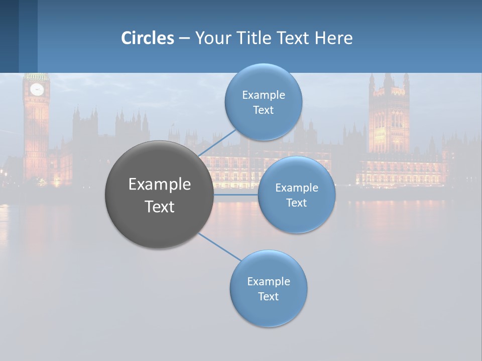 The Big Ben Clock Tower Towering Over The City Of London PowerPoint Template