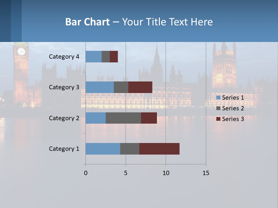 The Big Ben Clock Tower Towering Over The City Of London PowerPoint Template