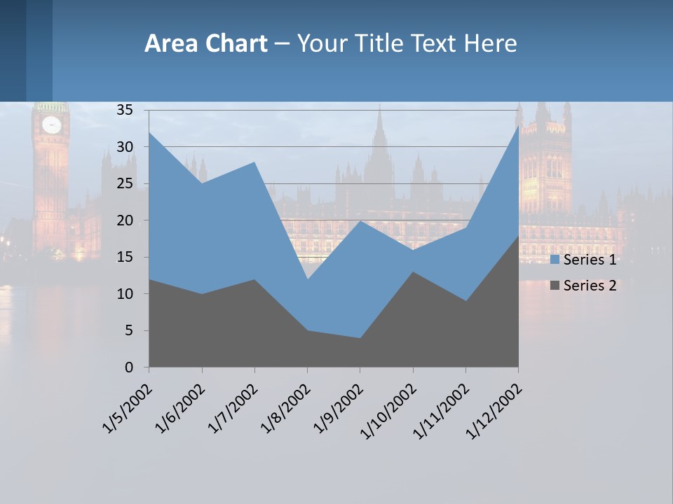 The Big Ben Clock Tower Towering Over The City Of London PowerPoint Template