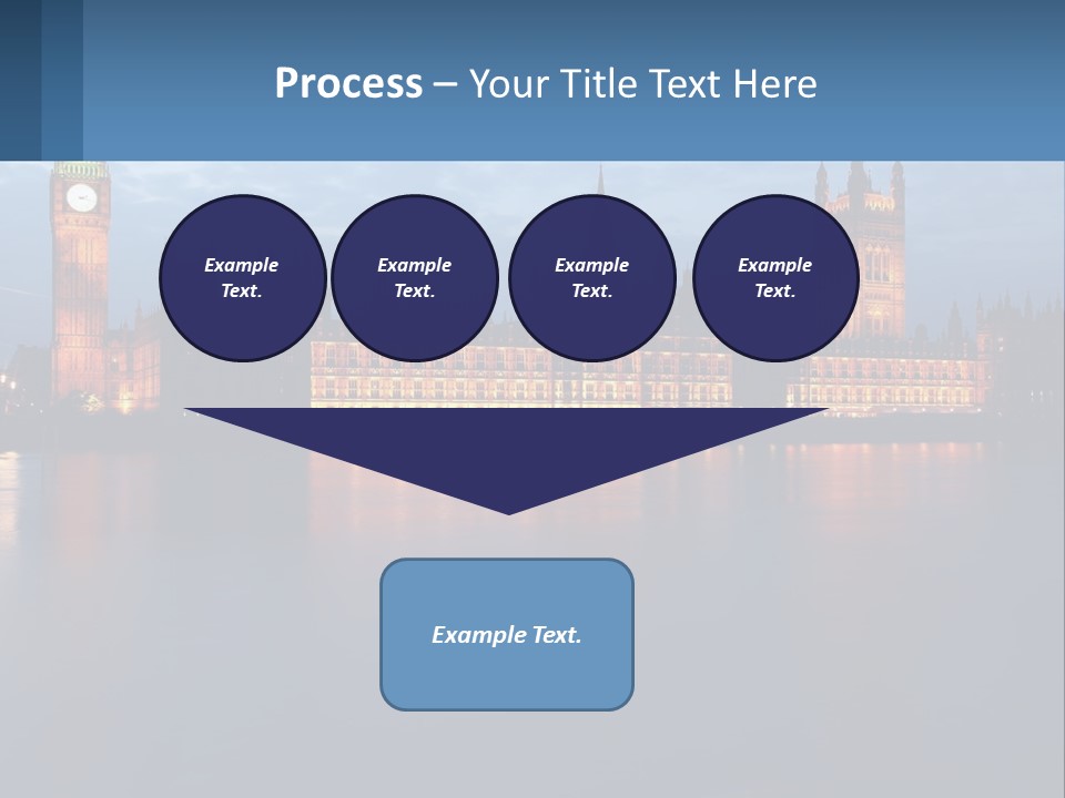 The Big Ben Clock Tower Towering Over The City Of London PowerPoint Template