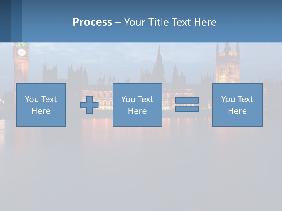 The Big Ben Clock Tower Towering Over The City Of London PowerPoint Template