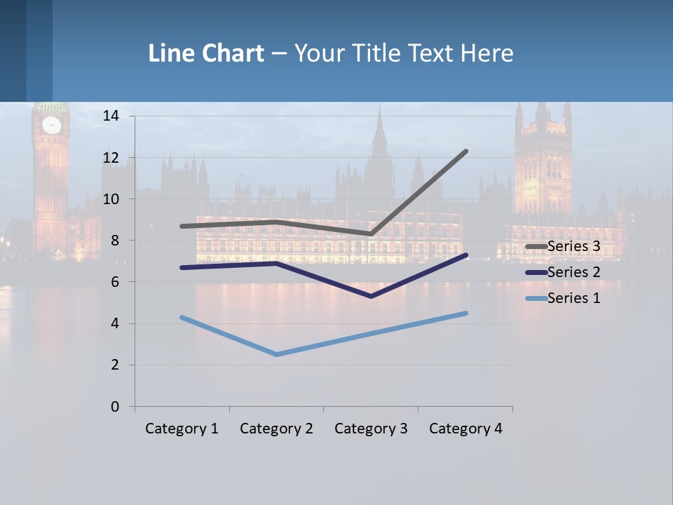 The Big Ben Clock Tower Towering Over The City Of London PowerPoint Template