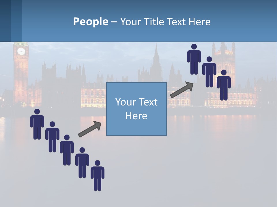 The Big Ben Clock Tower Towering Over The City Of London PowerPoint Template