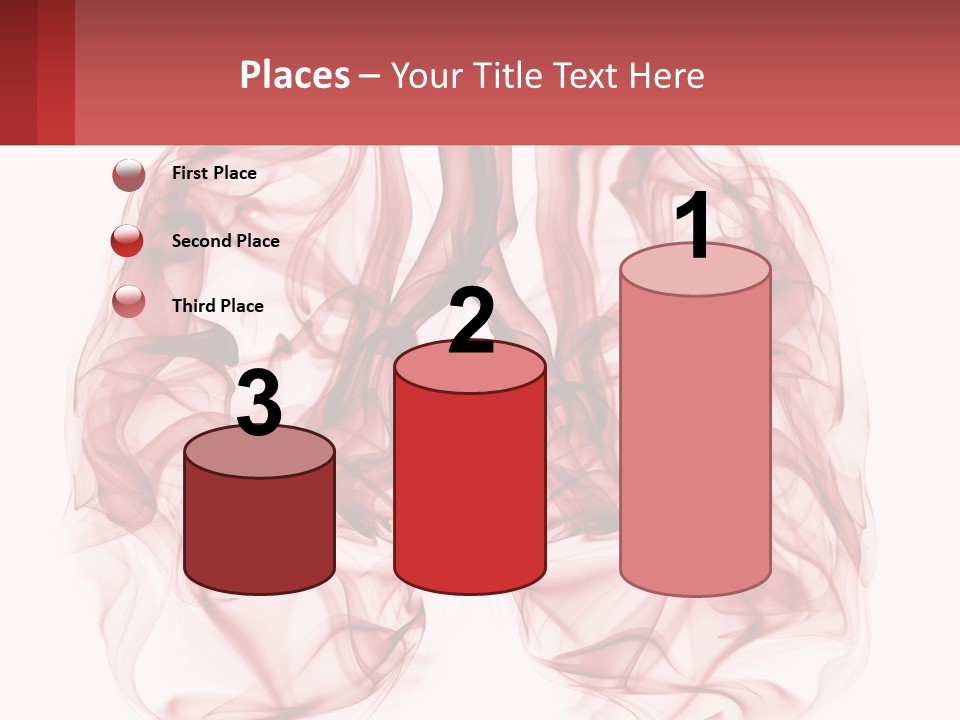 A Red Smoke Powerpoint Presentation Is Shown PowerPoint Template