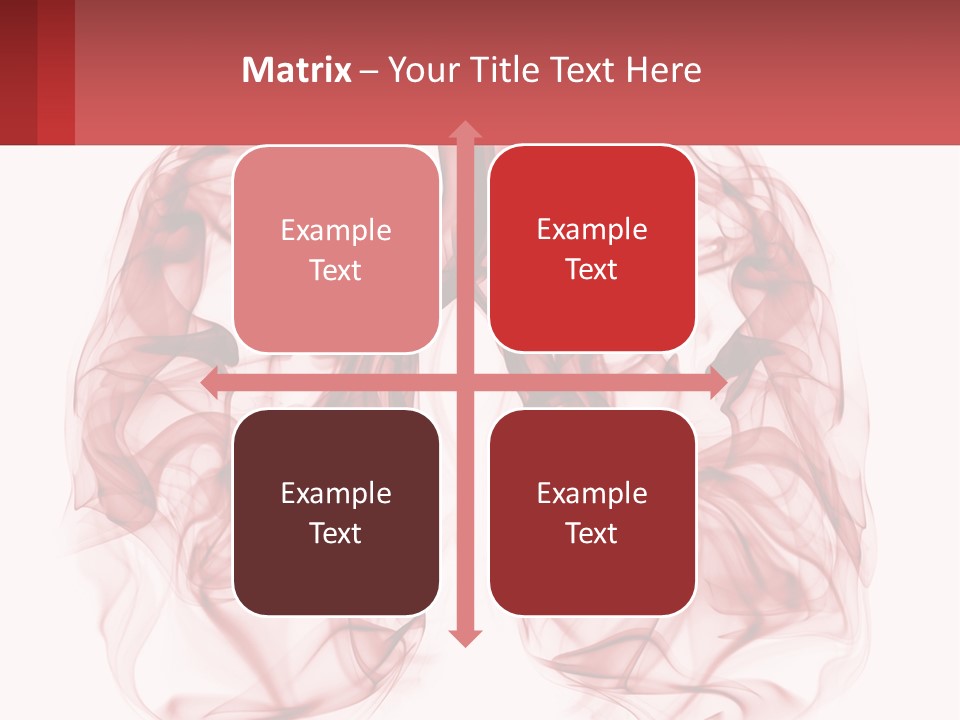 A Red Smoke Powerpoint Presentation Is Shown PowerPoint Template