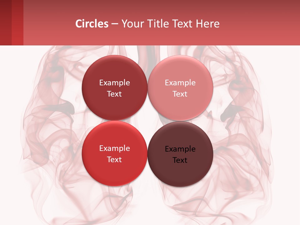 A Red Smoke Powerpoint Presentation Is Shown PowerPoint Template