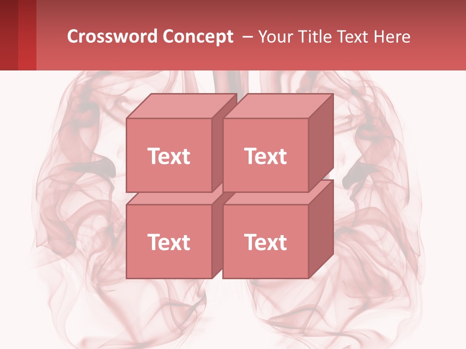 A Red Smoke Powerpoint Presentation Is Shown PowerPoint Template
