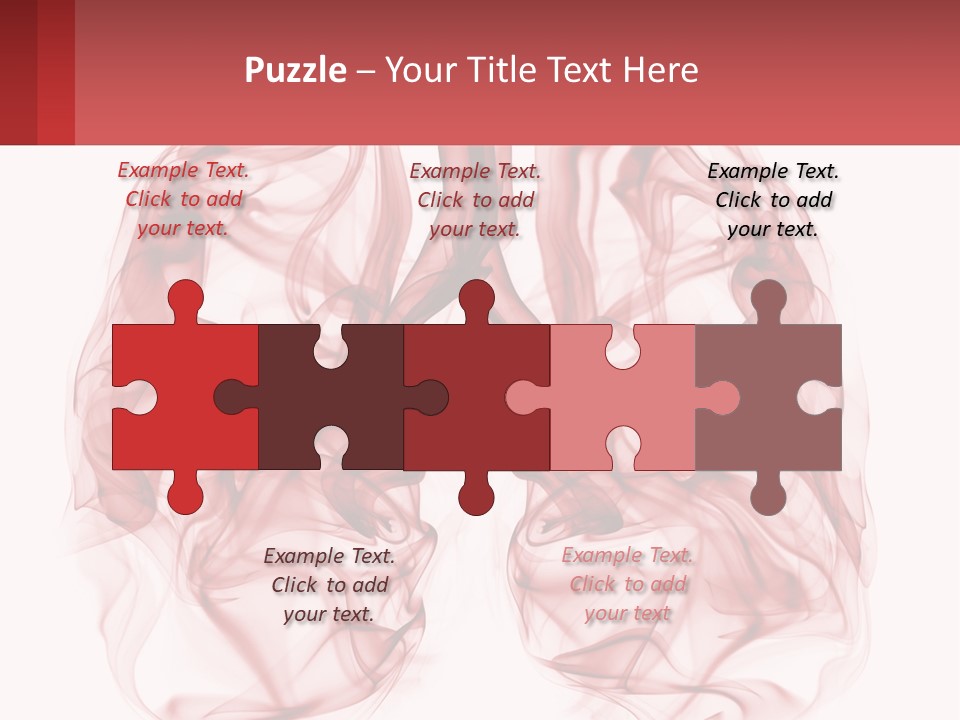 A Red Smoke Powerpoint Presentation Is Shown PowerPoint Template