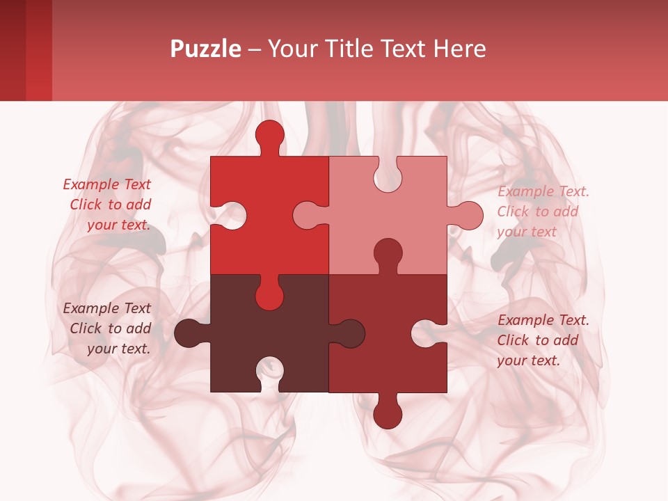 A Red Smoke Powerpoint Presentation Is Shown PowerPoint Template