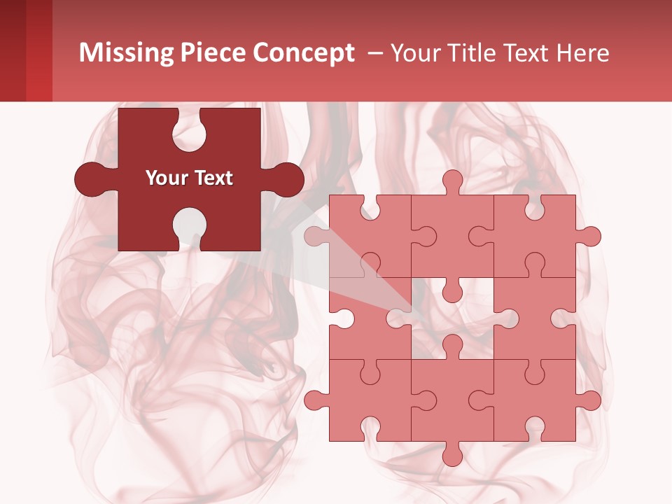A Red Smoke Powerpoint Presentation Is Shown PowerPoint Template
