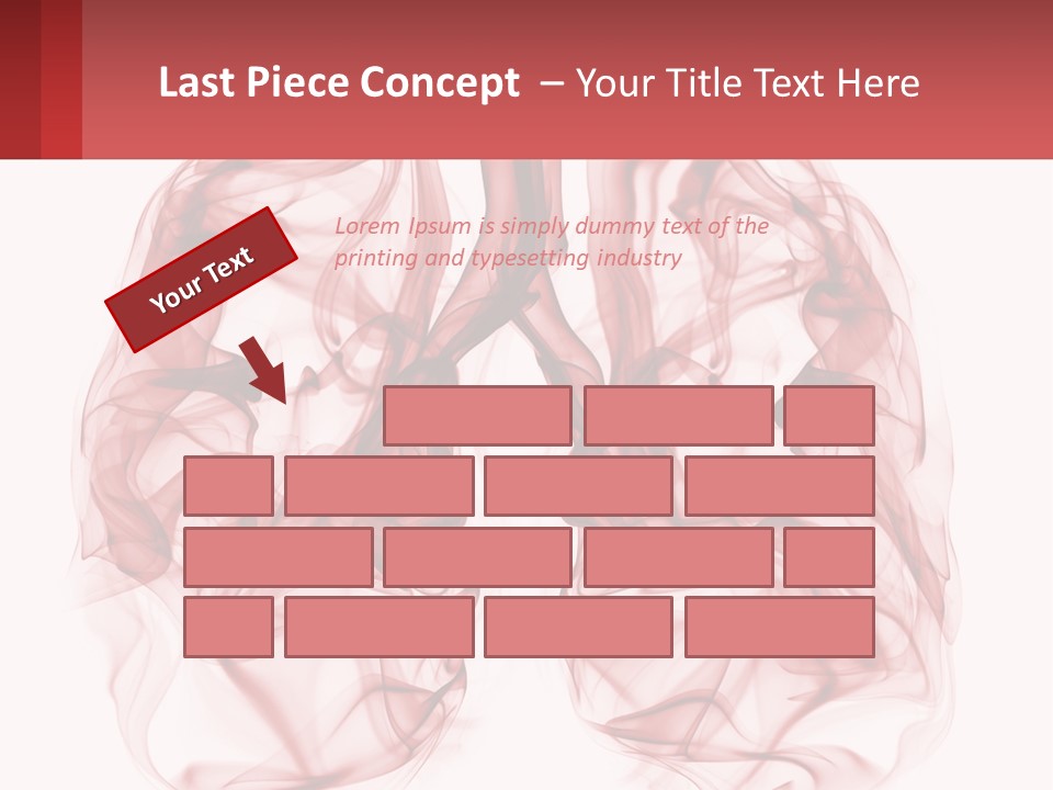 A Red Smoke Powerpoint Presentation Is Shown PowerPoint Template