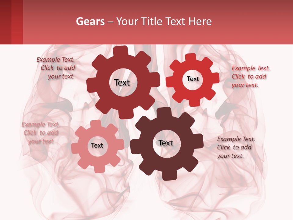 A Red Smoke Powerpoint Presentation Is Shown PowerPoint Template