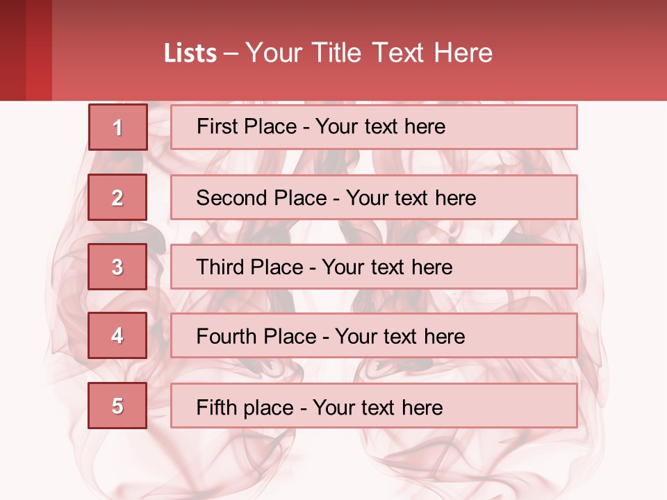 A Red Smoke Powerpoint Presentation Is Shown PowerPoint Template