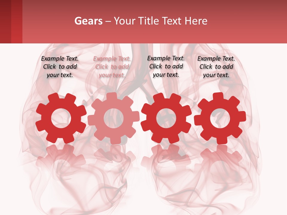 A Red Smoke Powerpoint Presentation Is Shown PowerPoint Template