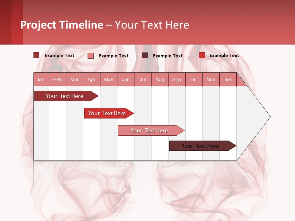 A Red Smoke Powerpoint Presentation Is Shown PowerPoint Template