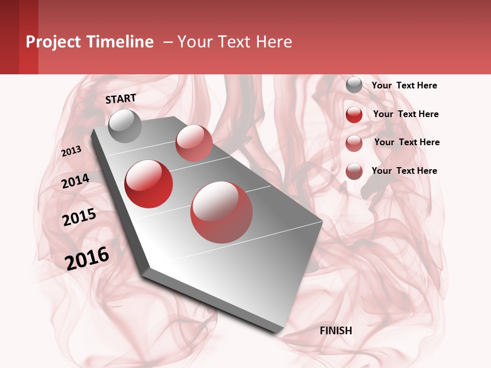 A Red Smoke Powerpoint Presentation Is Shown PowerPoint Template