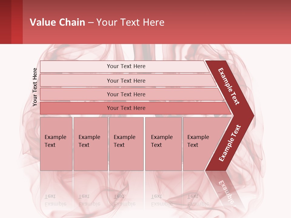 A Red Smoke Powerpoint Presentation Is Shown PowerPoint Template