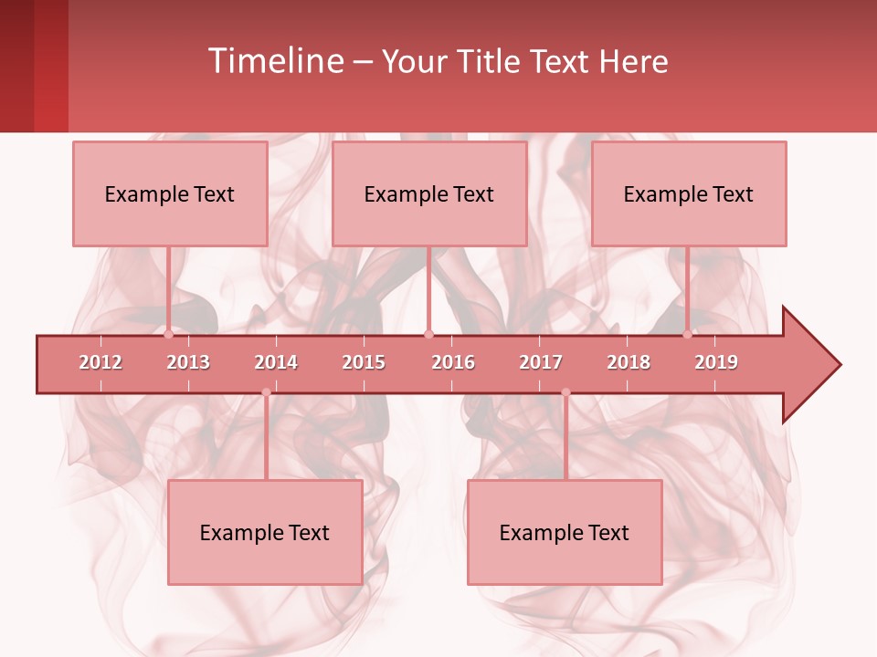 A Red Smoke Powerpoint Presentation Is Shown PowerPoint Template