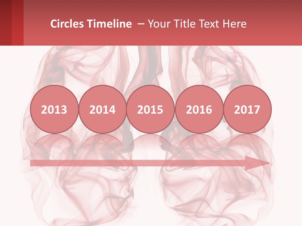 A Red Smoke Powerpoint Presentation Is Shown PowerPoint Template