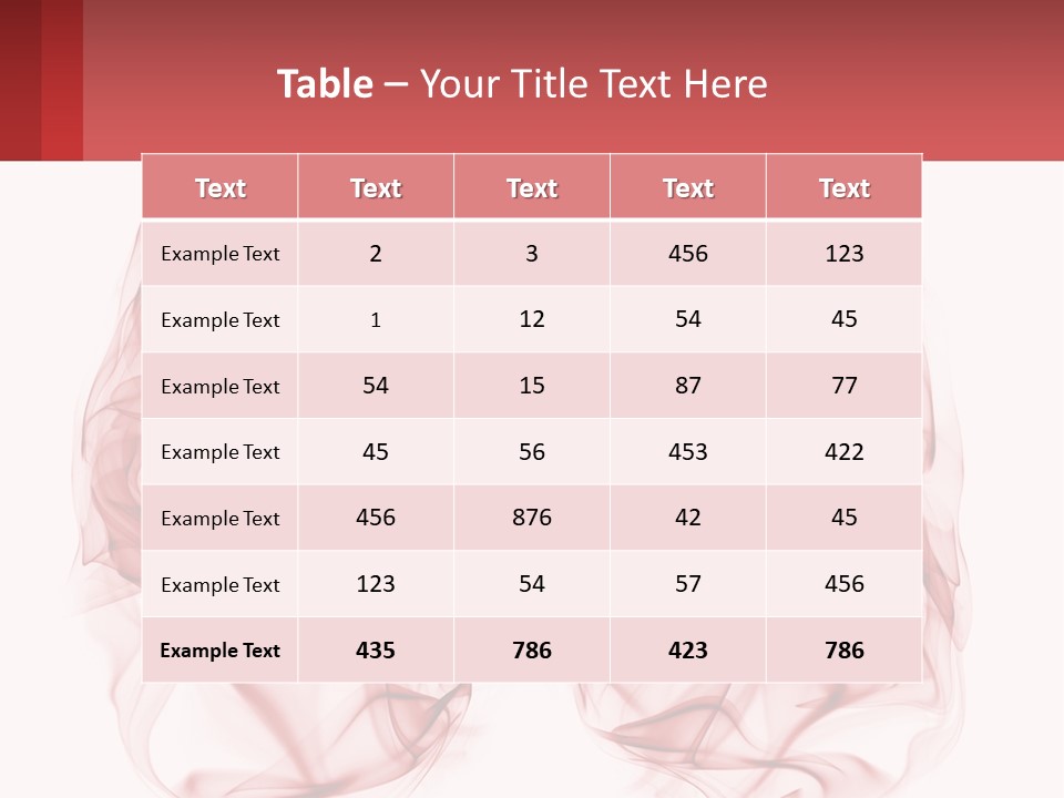A Red Smoke Powerpoint Presentation Is Shown PowerPoint Template