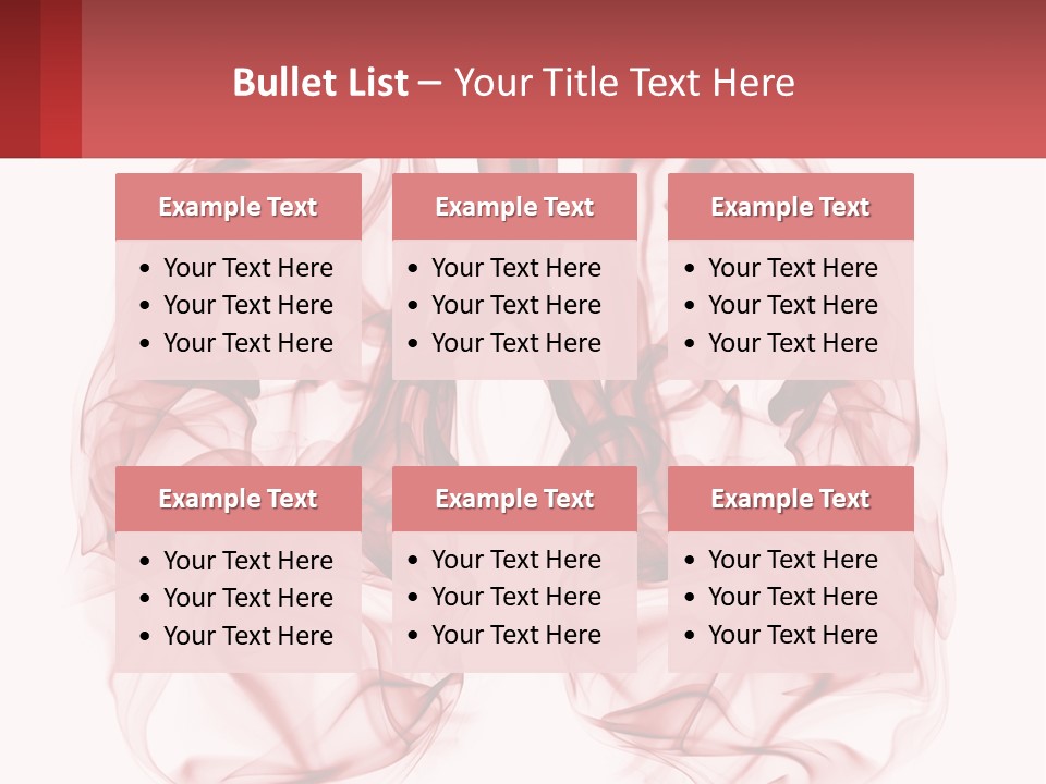 A Red Smoke Powerpoint Presentation Is Shown PowerPoint Template