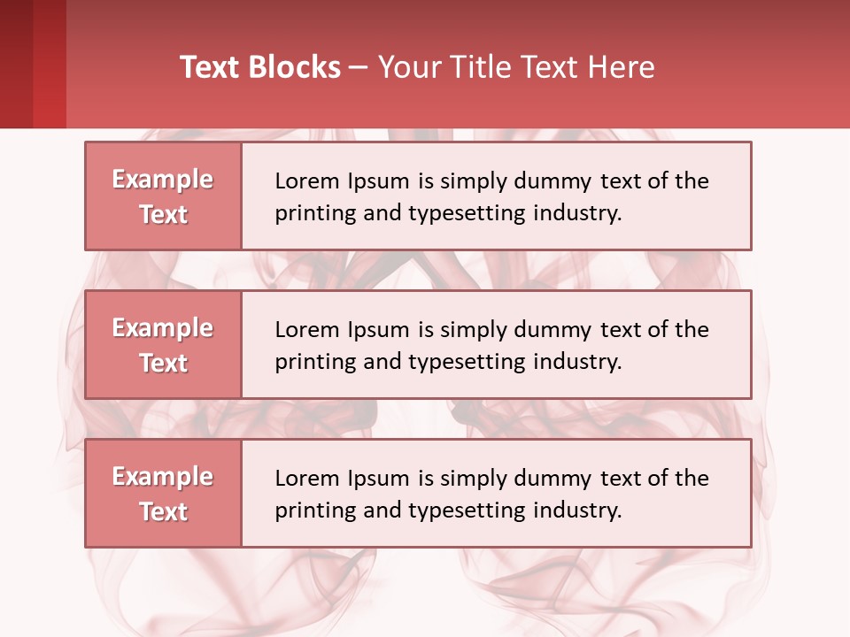 A Red Smoke Powerpoint Presentation Is Shown PowerPoint Template