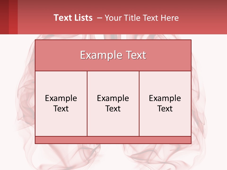 A Red Smoke Powerpoint Presentation Is Shown PowerPoint Template