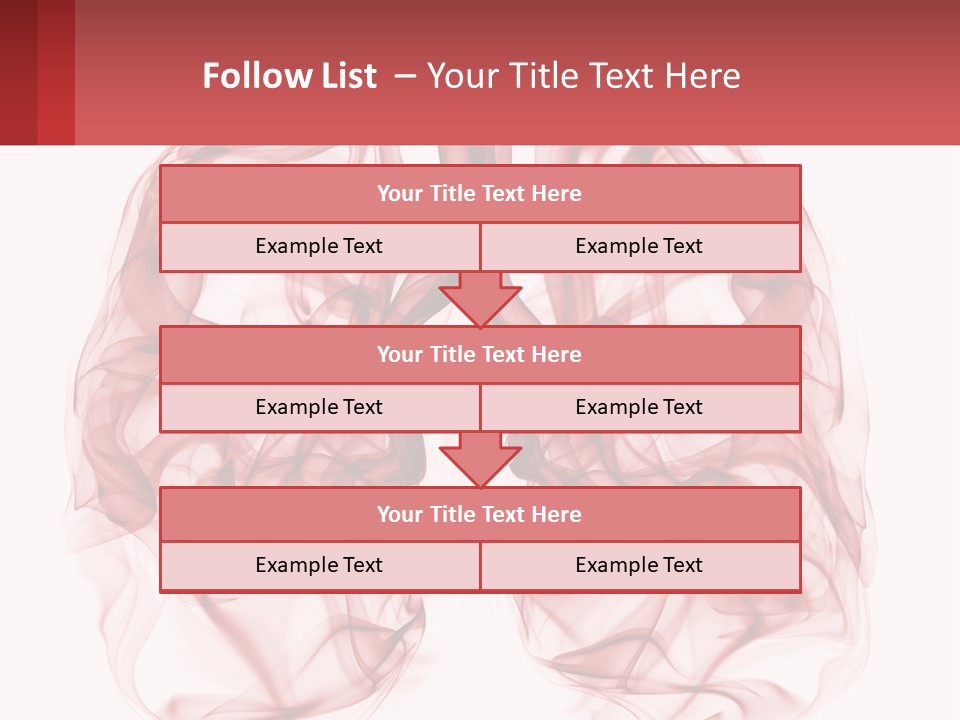 A Red Smoke Powerpoint Presentation Is Shown PowerPoint Template