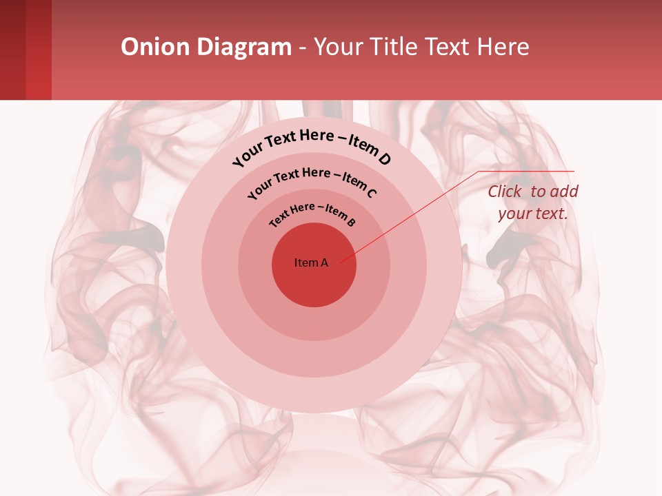 A Red Smoke Powerpoint Presentation Is Shown PowerPoint Template