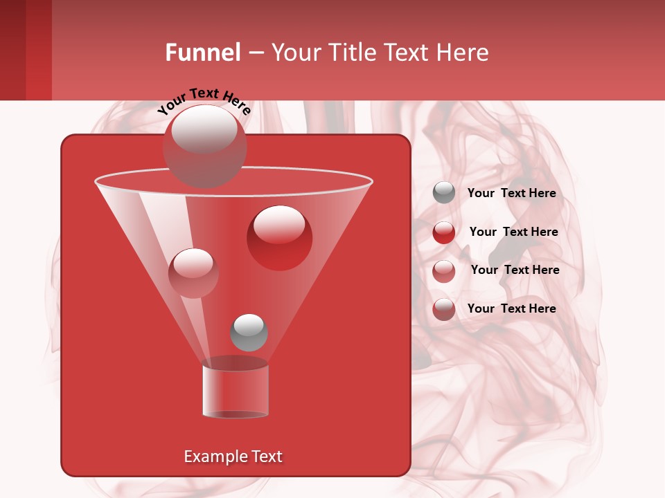 A Red Smoke Powerpoint Presentation Is Shown PowerPoint Template
