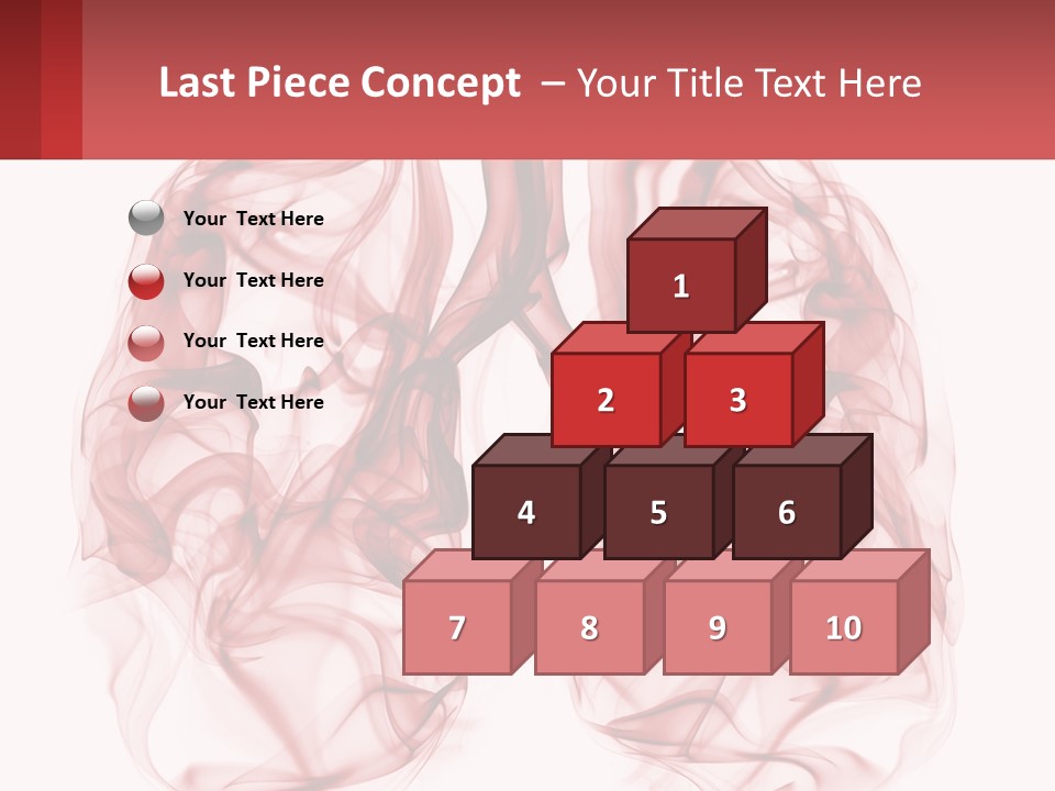 A Red Smoke Powerpoint Presentation Is Shown PowerPoint Template