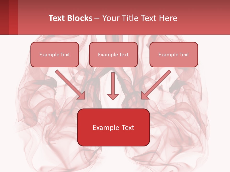 A Red Smoke Powerpoint Presentation Is Shown PowerPoint Template