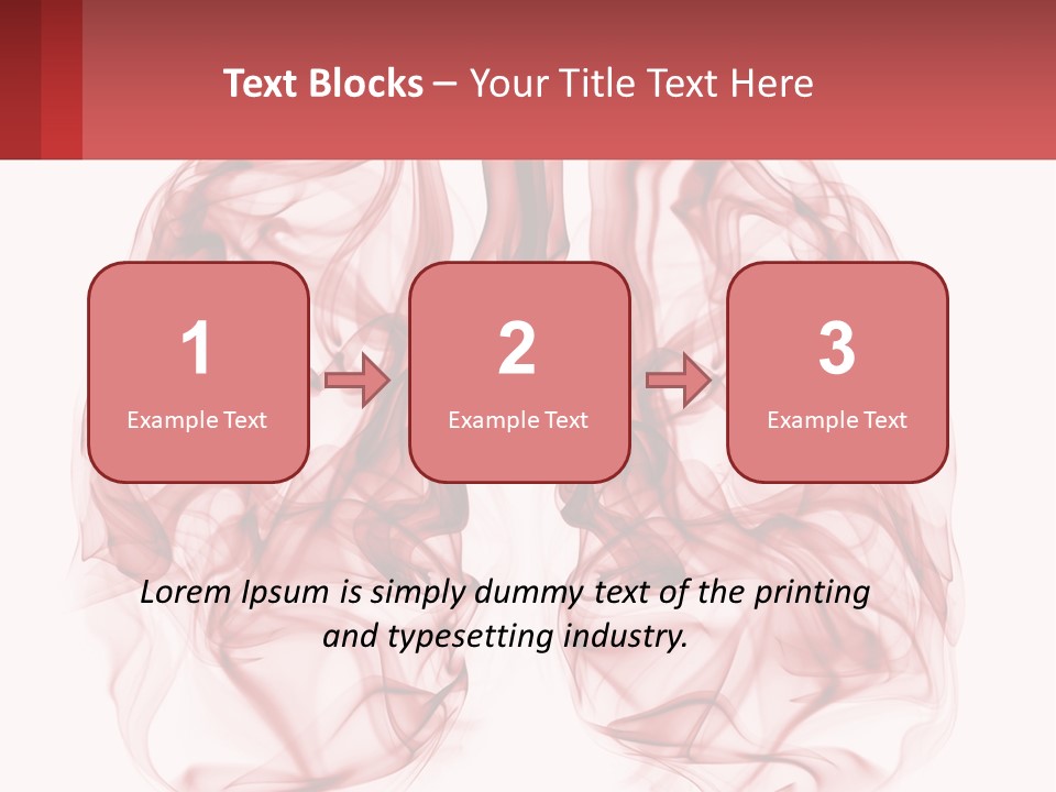 A Red Smoke Powerpoint Presentation Is Shown PowerPoint Template