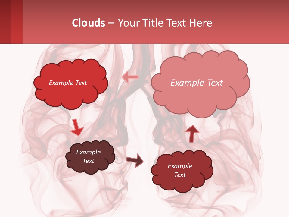 A Red Smoke Powerpoint Presentation Is Shown PowerPoint Template