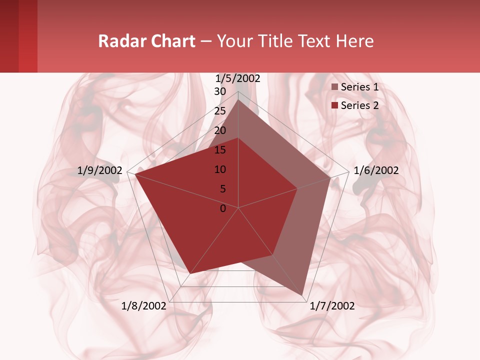 A Red Smoke Powerpoint Presentation Is Shown PowerPoint Template