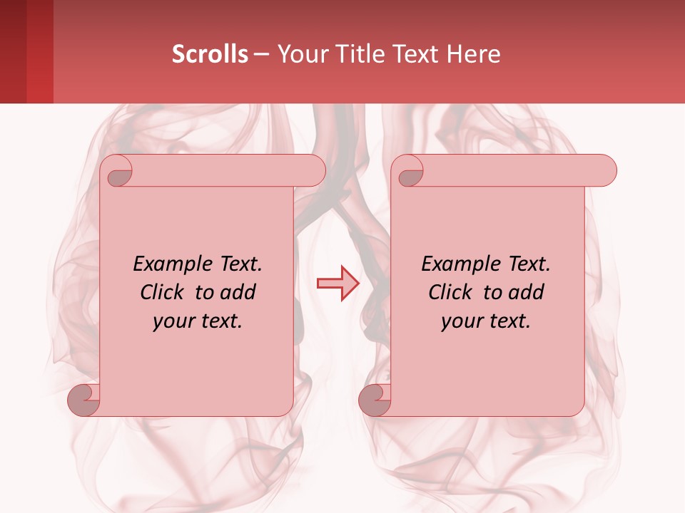 A Red Smoke Powerpoint Presentation Is Shown PowerPoint Template